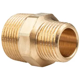 Viega Rotguss Doppelnippel, reduziert 1/2" x 3/8
