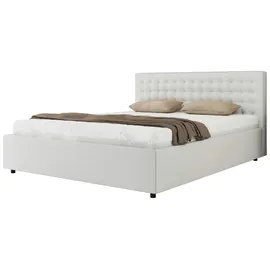 MKS Meble Polsterbett PAVO CLASSIC - weiß ¦ Maße (cm): B: 148 H: 91