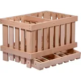 Dobar Holzkiste mit 2 Abteilungen 1-tlg. beige