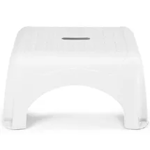 Ondis24 Tritthocker Step Stool, aus Kunststoff 1 Stufe, weiß
