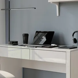 Vicco Annabelle Weiß Hochglanz/Weiß, 110 x 50 cm mit 2 Schubladen, Model 55576 - Weiß