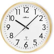 Atlanta Funkwanduhr 32,0 cm 4516 gold/weiß