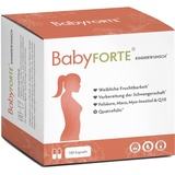 BabyFORTE BabyFORTE® Kinderwunsch Tabletten | vegan | Folsäure 800 μg, Quatrefolic®, Maca, Inositol, Jod | 180 Kapseln | Vitamine Schwangerschaft