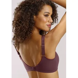PETITE FLEUR Soft-BH Damen bordeaux+weiß Gr.75C