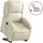 vidaXL Relaxsessel mit Aufstehhilfe Elektrisch Kunstleder 144,5 x 82 x 0 cm Creme
