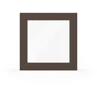 Fenster Sepiabraun RAL 8014, Holzfenster, Classic IV 68, 510 x 510 mm, einteilig, festverglast, individuell konfigurieren