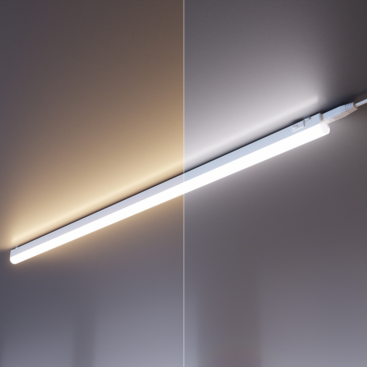 ledscom.de LED Unterbau-Leuchte Rigel, 87,3cm - Farbtemperatur einstellbar /, 9,925W, 1122lm