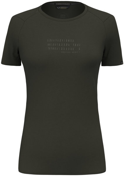 Salewa Pure Box Dry - T-Shirt - Damen - Dark Green - I38 D32