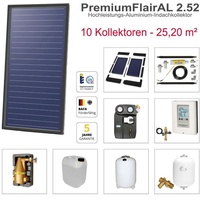 Solarbayer PremiumFlairAL Indach-Solarpaket 10 Bruttofläche 25,20 m2 1-reihig