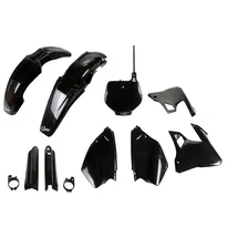 UFO PLAST Verkleidungskit 9-teilig für Yamaha YZ 125 1996-1999 Schwarz