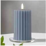 Star Trading LED Blockkerze Flamme Stripe aus Wachs