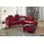 Home Affaire Ecksofa HOME AFFAIRE "Alta L-Form", rot (bordeaux), B:250cm H:89cm T:201cm, Struktur ( 100% Polyester);Struktur fein ( 100% Polyester);Luxus-Microfaser ALTARA NUBUCK (100% Polyester), Sofas, Ecksofa, mit Federkern und Kontrastnaht, Füße Buche eichefarben