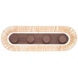 Atmosphera Kleiderhaken mit 4 Haken "Tropiques" - Rattan 76x25 cm - Atmosphera créateur d'intérieur - Naturbelassen