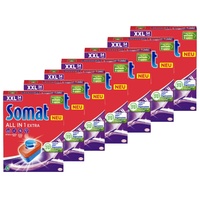 Somat All in 1 Extra Spülmaschinen Tabs (7x54 Tabs), Geschirrspül Tabs für strahlende Sauberkeit auch bei niedrigen Temperaturen, bekämpfen selbst verkrustete Rückstände