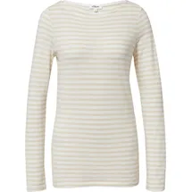 s.Oliver Gestreiftes Langarmshirt aus Flammgarn mit U-Boot-Ausschnitt - 40