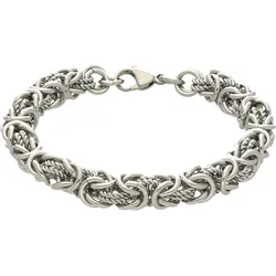 Königsarmband FIRETTI "Schmuck Geschenk Armschmuck Armkette Königskette", silber (edelstahlfarben), Armbänder, Herren, Edelstahl