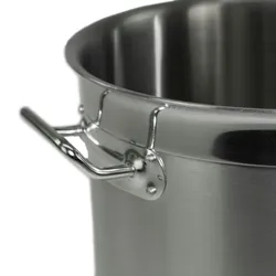 GVK ECO Kochtopf aus Edelstahl mit Randverstärkung und Deckel Ø45cm H45cm 71,5Liter