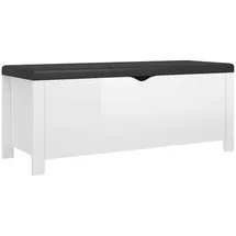 vidaXL Sitzbank Truhenbank Hochglanz-Weiß 105 x 40 x 45 cm