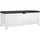 vidaXL Sitzbank Truhenbank Hochglanz-Weiß 105 x 40 x 45 cm
