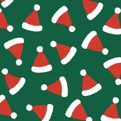 Clairefontaine Geschenkpapierrolle Alliance 60g 50x0,70m, Weihnachtsmütze - Grün 211947C