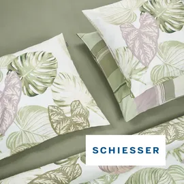 SCHIESSER Ate Kariert Grün 135 x 200 cm + 80 x 80 cm