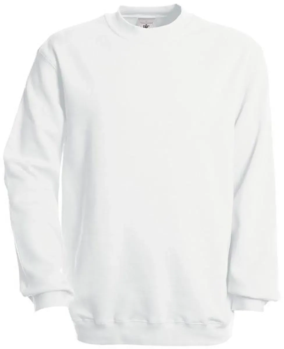 Sweatshirt einfarbig mit Rundhalsausschnitt