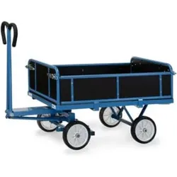 fetra Handpritschenwagen 6453V - Tragkraft 700kg Vollgummi-Reifen