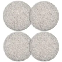Intirilife Sitzkissen Set aus Filz 31,5 x 2,5 cm Grau