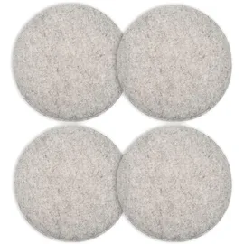 Intirilife Sitzkissen Set aus Filz 31,5 x 2,5 cm Grau
