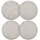 Intirilife Sitzkissen Set aus Filz 31,5 x 2,5 cm Grau