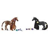 SCHLEICH 42582 Beauty Horse Englisch Vollblut Stute, für Kinder ab 4+ Jahren & 42581 Beauty Horse Criollo Definitivo Stute, für Kinder ab 4+ Jahren, Horse Club Sofia's Beauties - Spielset