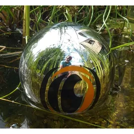 Bocker das magische Auge aus Edelstahl poliert Schwimmkugel Teichkugel Reiherschreck-