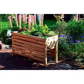 Dobar Hochbeet auf Beinen XL 100 x 45 x 60 cm beige