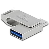 DeLOCK USB 3.2 Gen 1 USB-C + Typ-A Speicherstick 64 GB - Metallgehäuse, silber