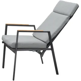 BellaVista Newport Hochlehner 57 x 57 x 111 cm grau 2 St.