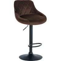 CLP Barhocker Lazio Samt braun/schwarz