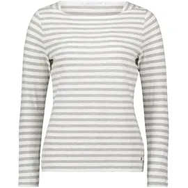 Betty & Co Ringelshirt Weiß/Grau XL