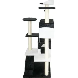 Wiltec Kratzbaum 130 cm schwarz/weiß