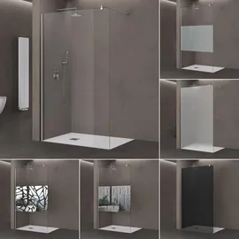 doporro Bremen02K Walk-In-Dusche 50 x 200 cm ESG-Sicherheitsglas Klarglas