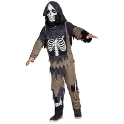 Boland Kostüm Ausgebuddelte Leiche, Direkt aus der Gruft: wandelnde Leiche zu Halloween schwarz 146-152