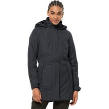 Jack Wolfskin Madison Avenue Coat Mantel, Grau (phantom), S