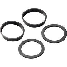 SANITOP-WINGENROTH Dichtungssortiment für Siphons 1 1/2" Schwarz