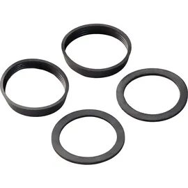 SANITOP-WINGENROTH Dichtungssortiment für Siphons 1 1/2" Schwarz